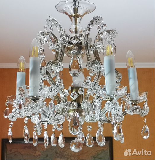Люстра хрустальная Чехия
