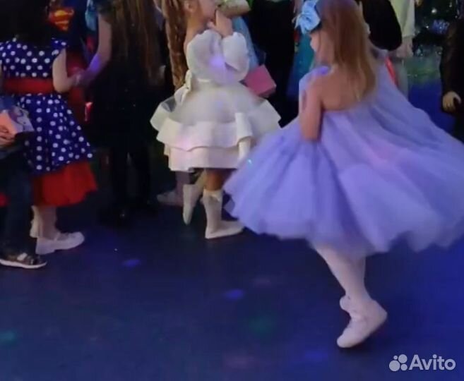 Платье очень пышное 110-116 прокат
