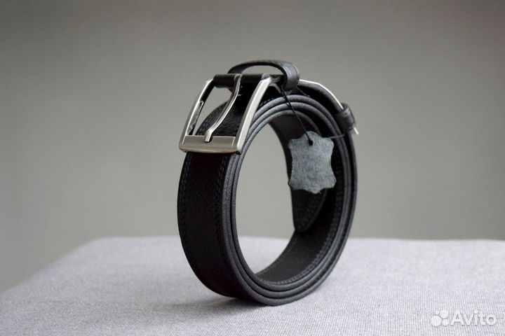 Ремень мужской брючный кожа