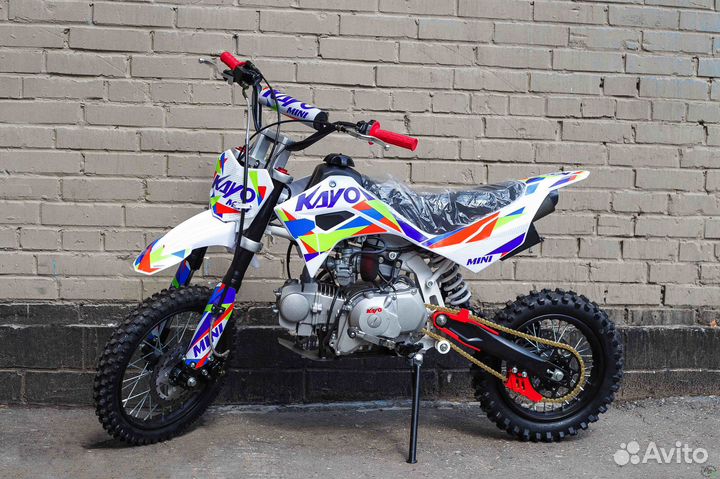 Питбайк kayo mini YX125EM 14/12 (механ. сцепл., эл