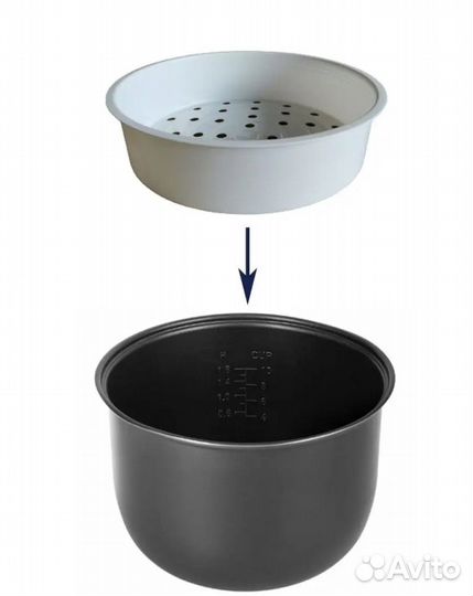Пластиковая чаша для мультиварки