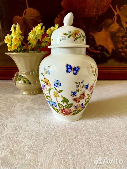 Винтажный фарфор, чайница Aynsley