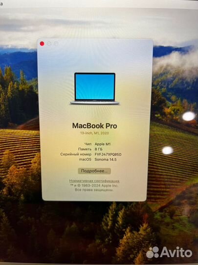 MacBook Pro 13 M1 2020 8/256Gb Gray