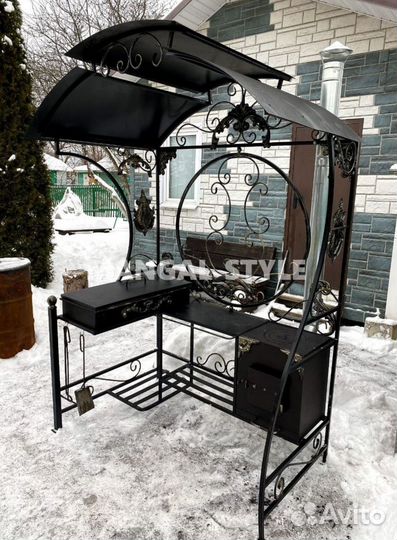 Беседка с мангалом