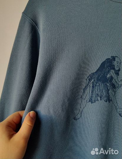 Кофта свитшот худи Uniqlo Hokusai