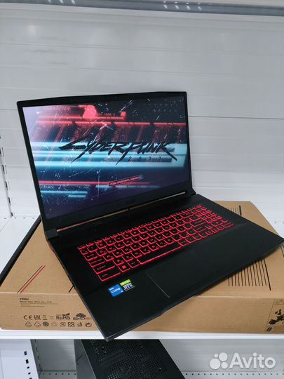 Игровой Ноутбук MSI 17.3 RTX 3050 Ti и i5 11400