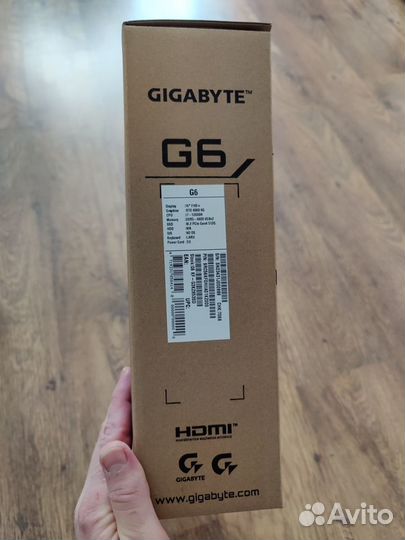 Ноутбук gigabyte g6 kf / i7 / 4060 / ddr5 / 165Гц