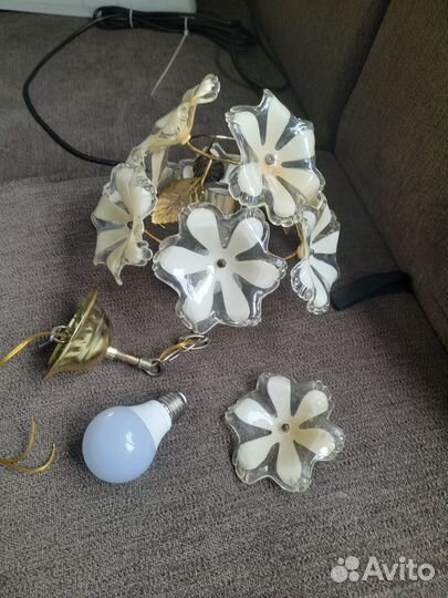 Люстра+лампа б/у