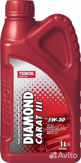 Teboil Diamond Carat III 5W-30 (1L) масло мот