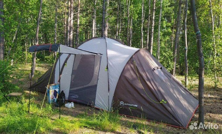 Новая 4-местная палатка Qutventure Twin Sky 4