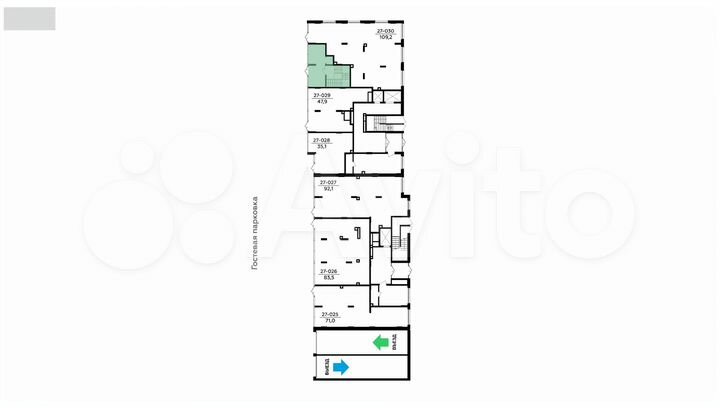 Продается торговое помещение площадью 152.7 кв.м