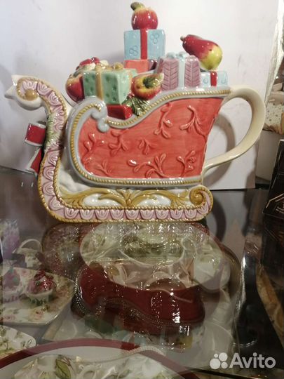 Чайник коллекционный Рождественские сани