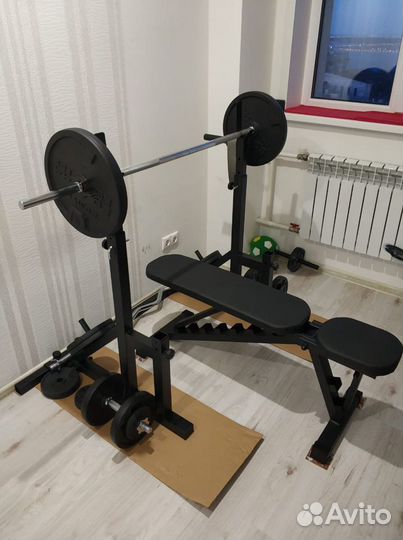 Скамья со стойками для штанги новые