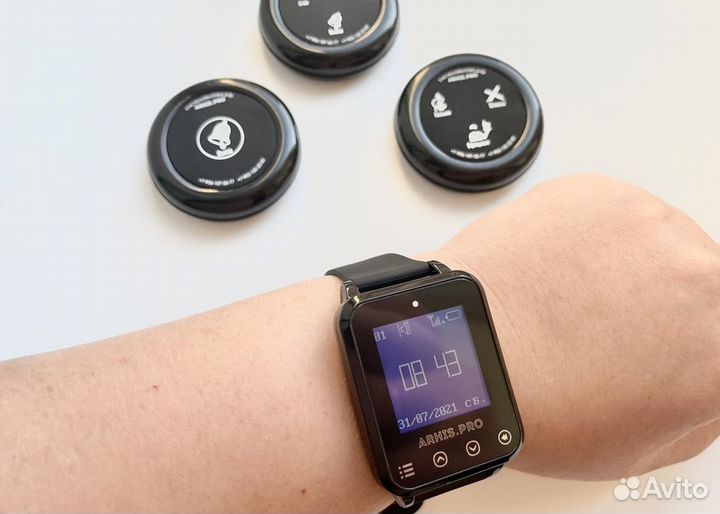 Кнопка вызова официанта широкий ассортим и часы