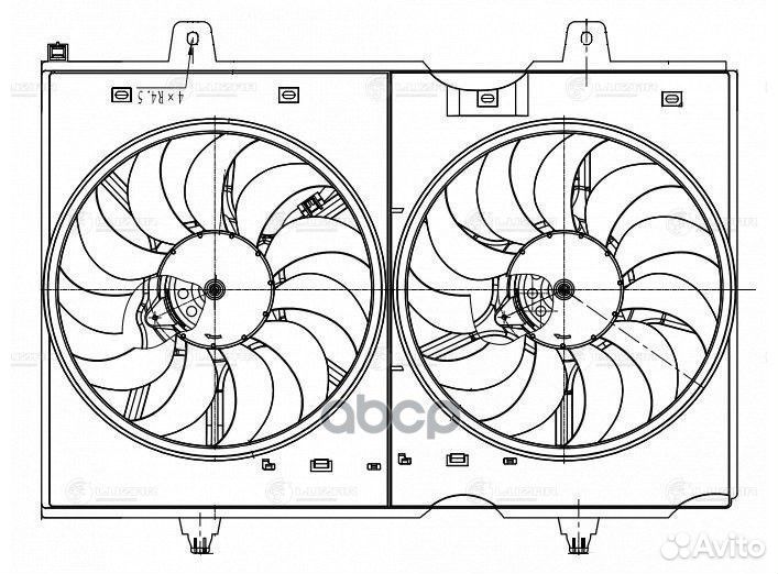 Крыльчатка с эл.мотором nissan X-Trail T31 (07