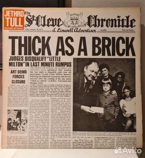 Jethro Tull Thick As A Brick Japan LP 1st Press