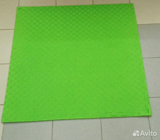 Мягкий пол татами 12 мм зеленый будо-мат Китай