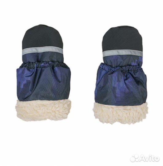 Зимние тёплые краги варежки на меху nels