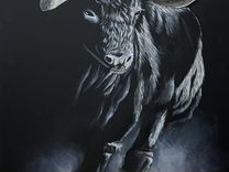 Картина "Бегущий бык"