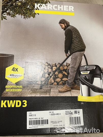 Пылесос Karcher KWD 3 S V 15/4/20 Limited Edition