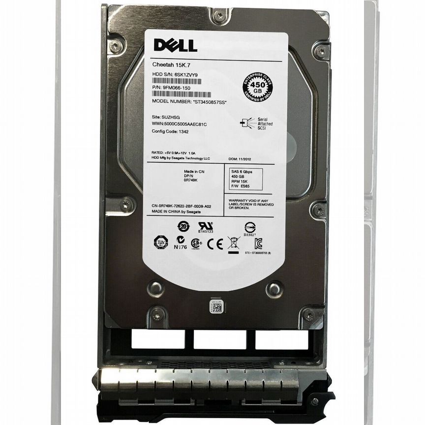 [0R749K] Жесткий Диск Dell 450gb R749k Sas 3,5 0r749k