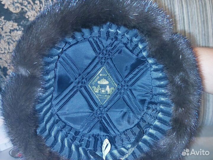 Норковая шапка формовка мужская новая 56 -58