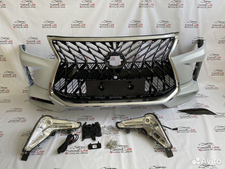 Lexus LX570 2008-2015 Бампер стиль 2016+ TRD C5QE1