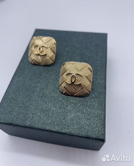 Серьги chanel винтаж / серьги шанель