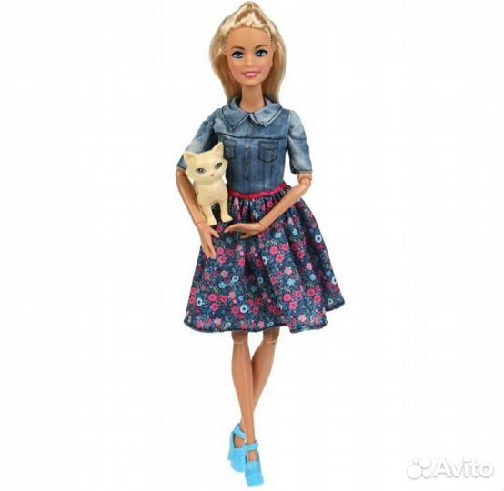 Кукла барби с кошечкой