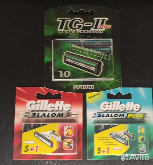 Сменные кассеты Gillette slalom, Dorco