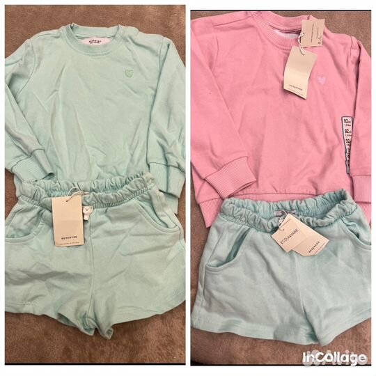 Новый комплект свитшот и шорты Reserved 92/98