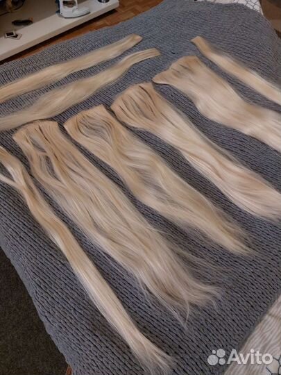 Трессы волосы на заколках 70 см