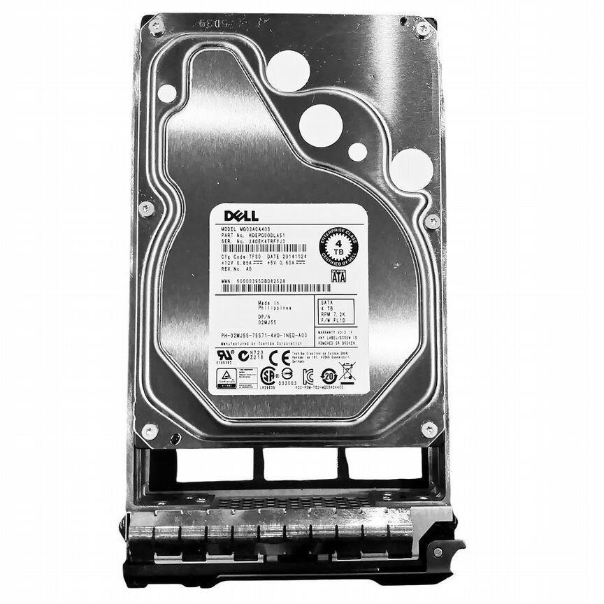 [2MJ55] Жесткий Диск Dell 4tb 7200 Sata3 3,5" Hdd 2mj55