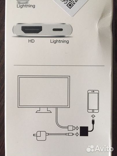 Lightning hdmi Адаптер для Apple (читай описание)