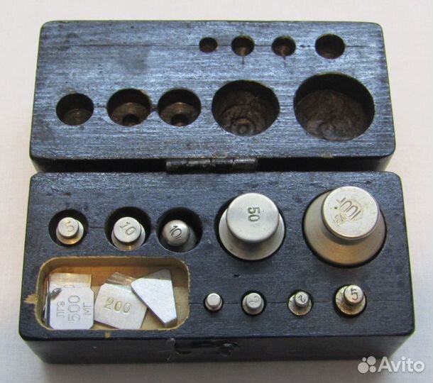 Набор гирек, разновесы, гиря для весов СССР №6112