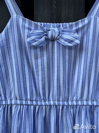 Сарафан летний для девочки в полоску 10-11 лет