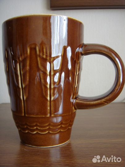 Керамическая кружка произведена в СССР 70-х годах