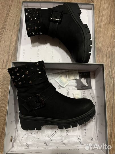 Ботинки нубук натуральный женские осень 37 размер