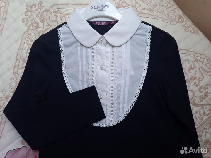 Блузка школьн. Новая 140