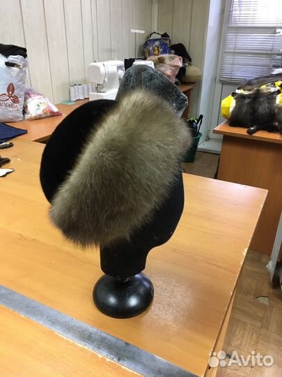 Шапка боярка новая с соболем и стриженой норкой