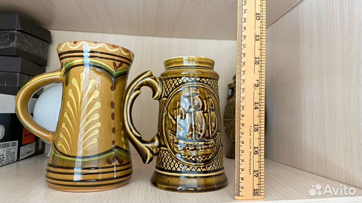 Графин и пивные кружки керамика