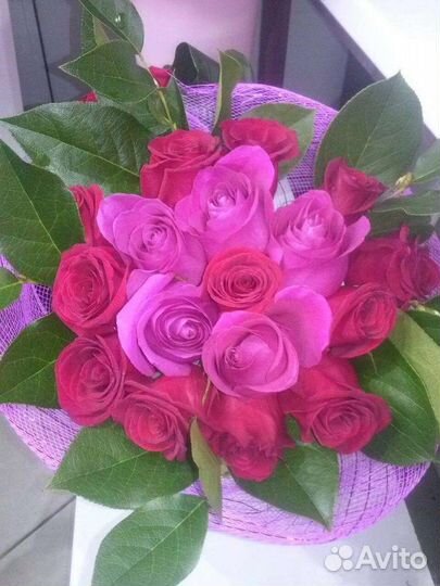 Цветы розы букет