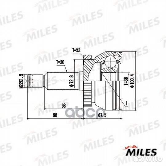 Шрус hyundai santa FE II/KIA sorento II 2.0crdi