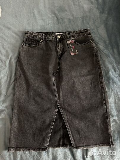 Джинсовая юбка 56 размер