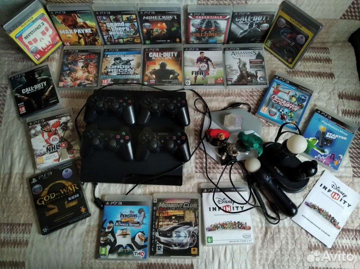 Игровая приставка ps3 полный комплект