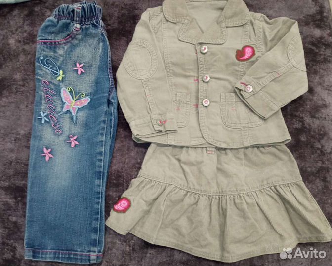 Вещи пакетом на девочку от 1 до 3 лет