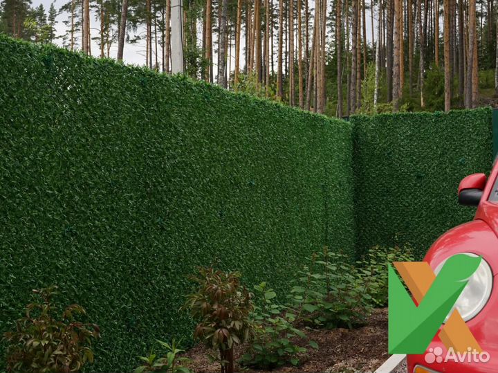 Искусственная зелёная изгородь за 1 кв.м