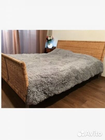 Плед травка бу