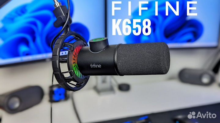 Динамический микрофон Fifine k658 новый