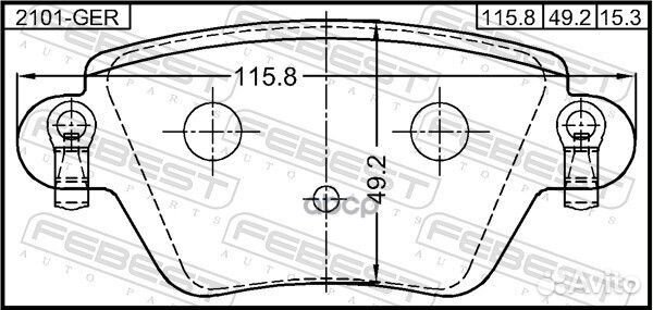 Колодки тормозные ford mondeo GE 2000-2007 EU
